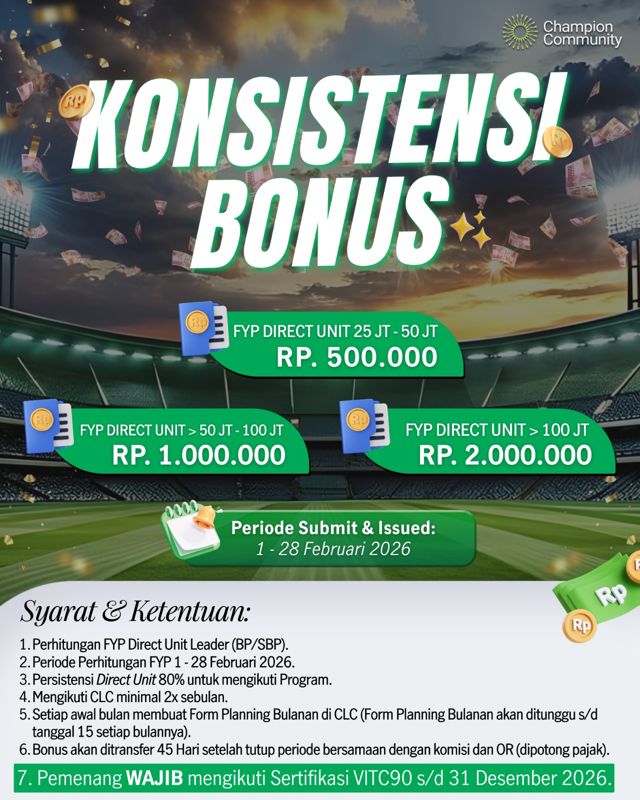 Konsistensi Bonus